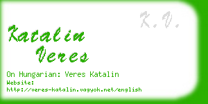 katalin veres business card